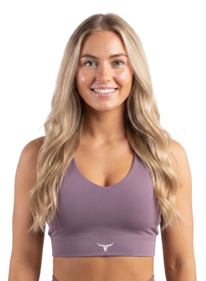 Alternative view of StrikeZone Spaghetti Sports Bra-Purple