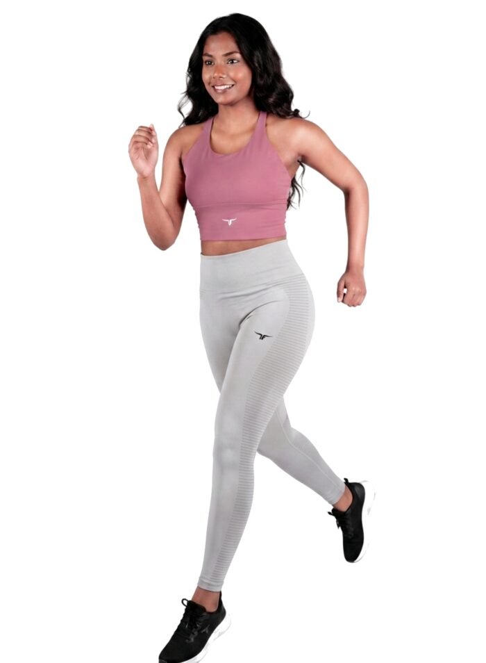 AeroFit High-intensity Long Line Sports Bra-Rose Red - Image 4