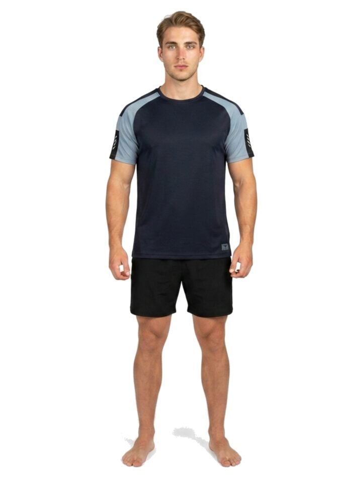 Downtown Tees Men's T-Shirt-Black Blue