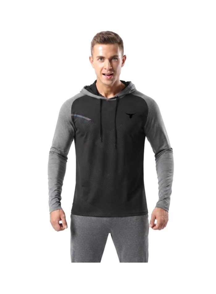 DynamicEdge Hooded Sportswear For Men-Black - Image 3