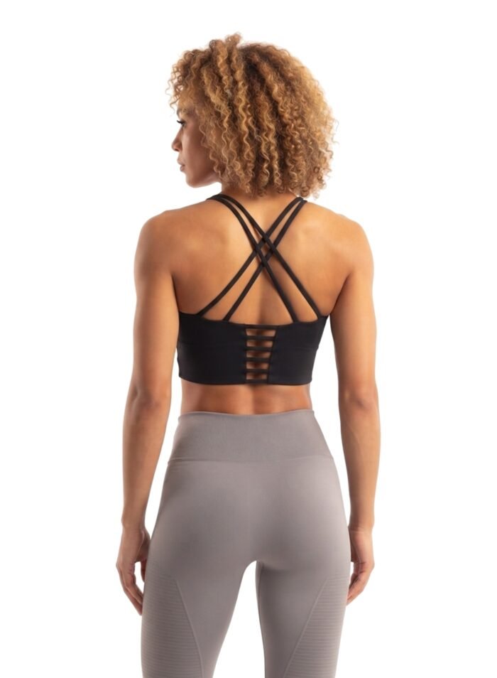 AeroFit High-intensity Long Line Sports Bra-Black