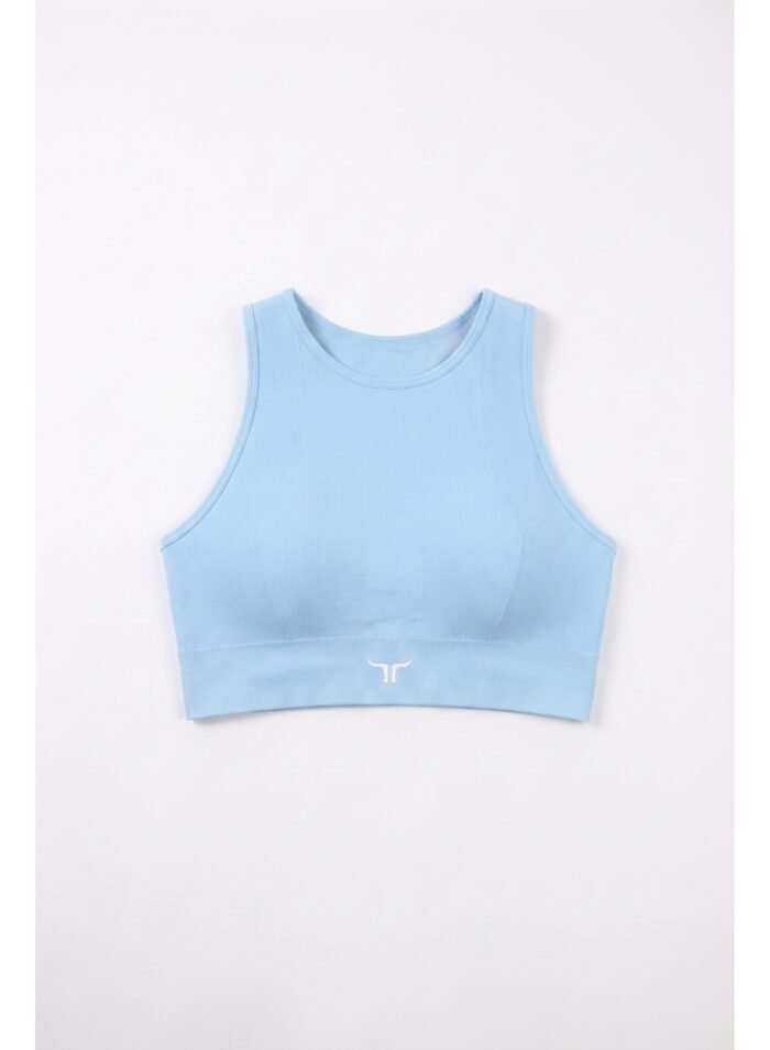 BlazeCraze Compression Sports Bra-Blue - Image 8