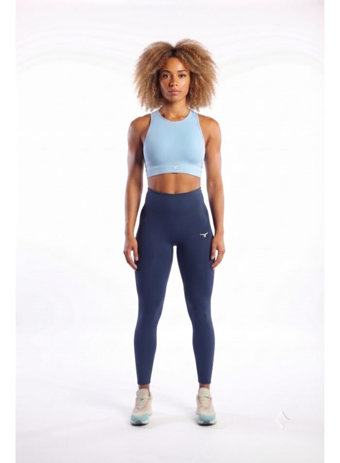 BlazeCraze Compression Sports Bra-Blue - Image 4