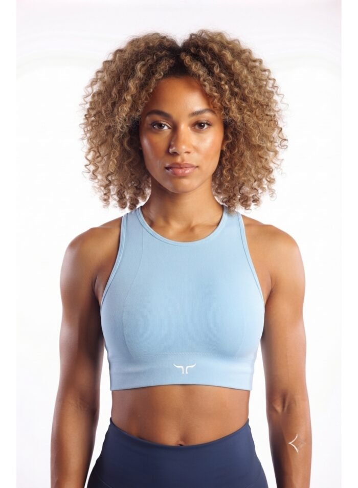 BlazeCraze Compression Sports Bra-Blue